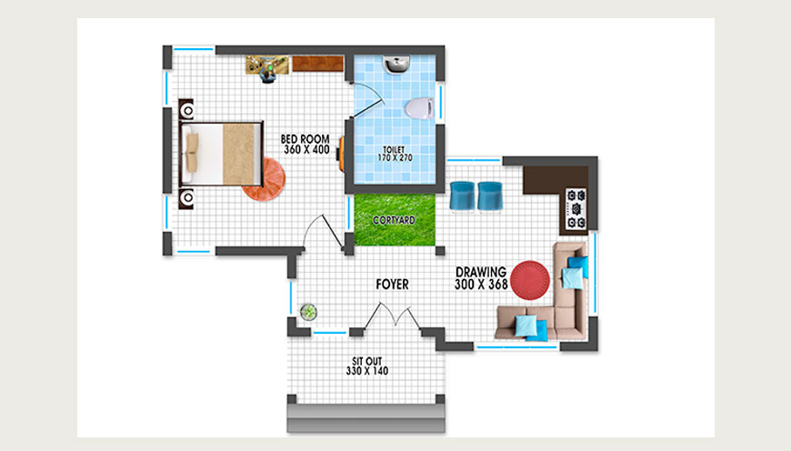1 BEDROOM LUXURY BRITISH VILLA